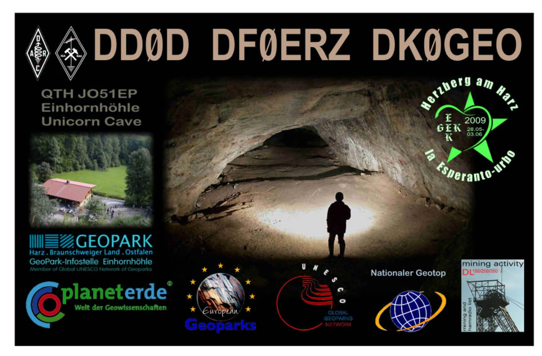 QSL DD0D DK0GEO DF0ERZ 2009 SDOKs 8EEK / 09GEO