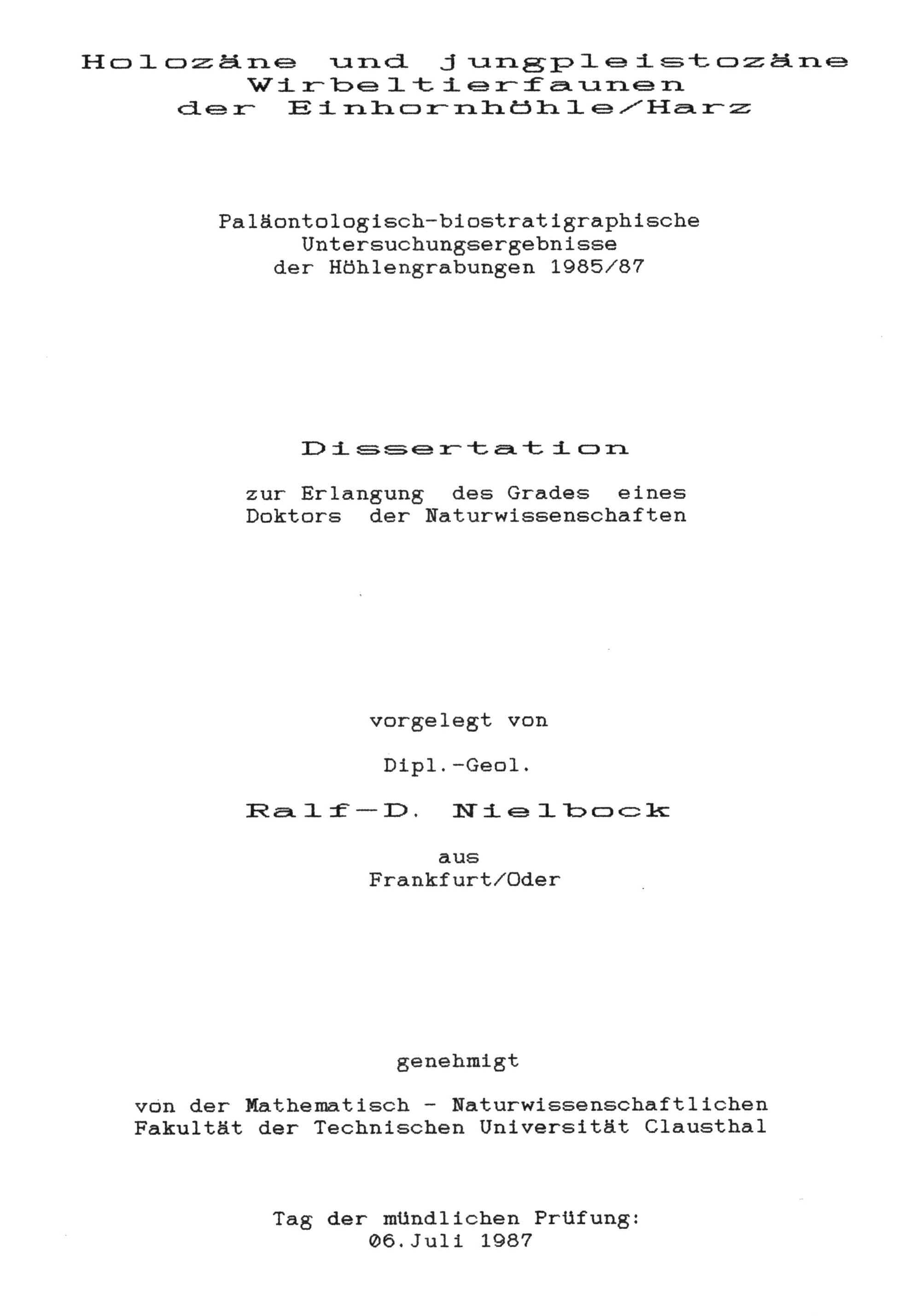 Dissertation Nielbock - Titel